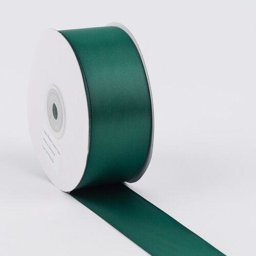 Panglica dublu satinata 38mm x 30m - Verde Pin 87